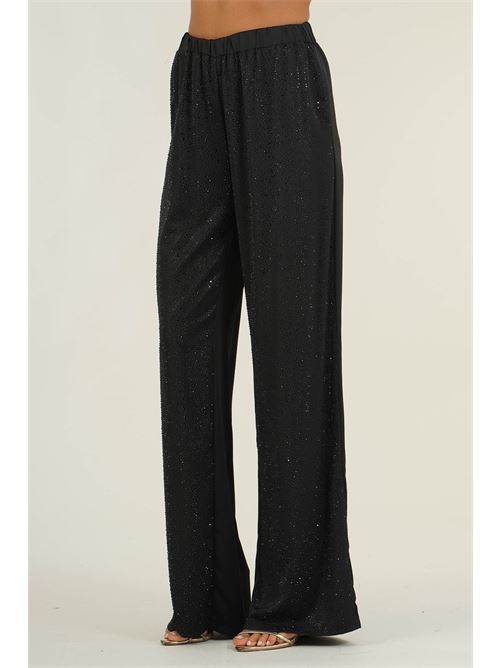 Pantalone palazzo Vortea con crystalli Twenty Fourhaitch | PANTA VORTEANERO